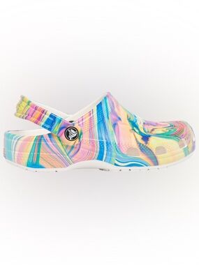 CROCS Kids Swirl Multi-Color Clog Sandals